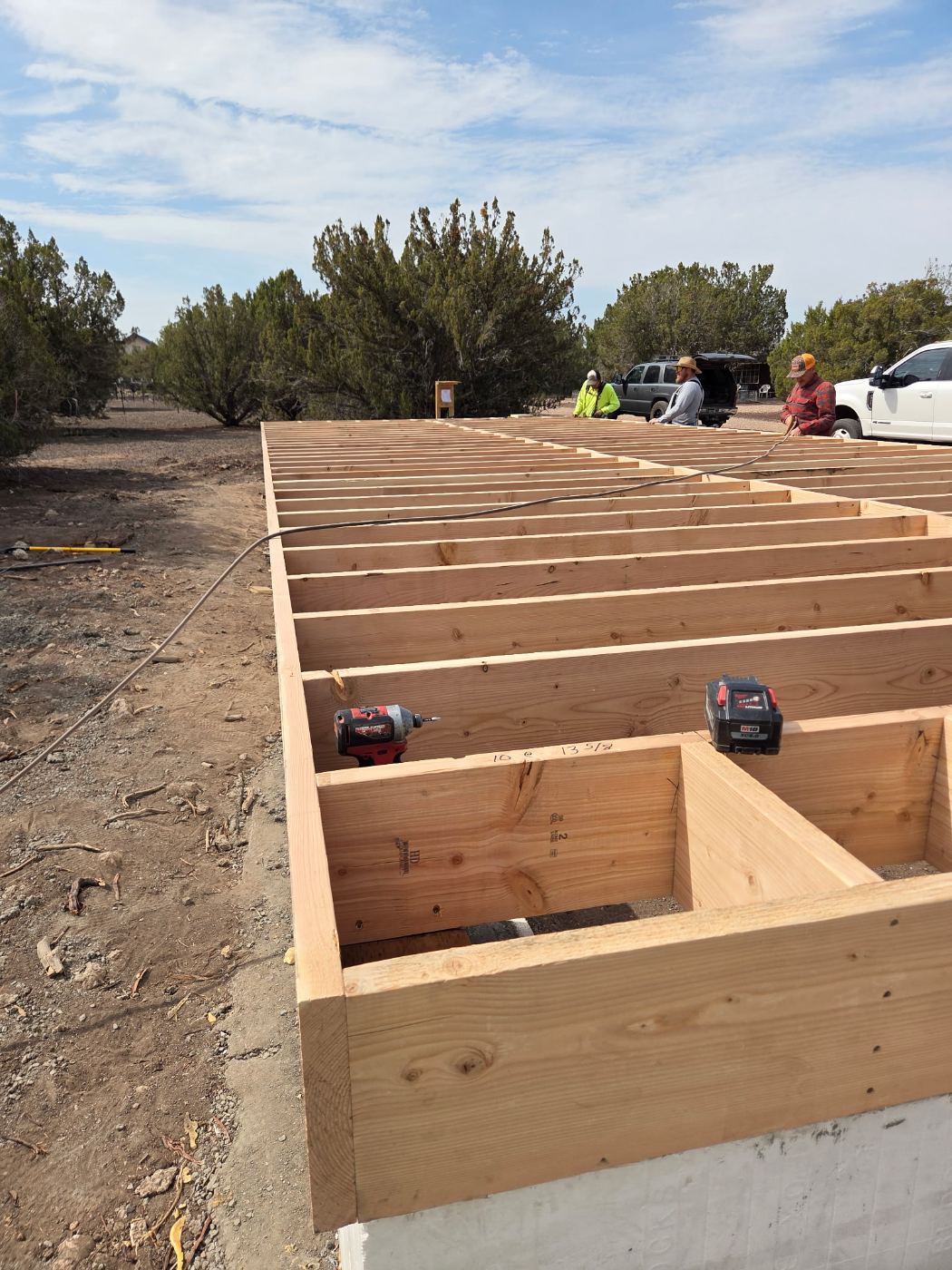 Floor framing on an ICF foundation